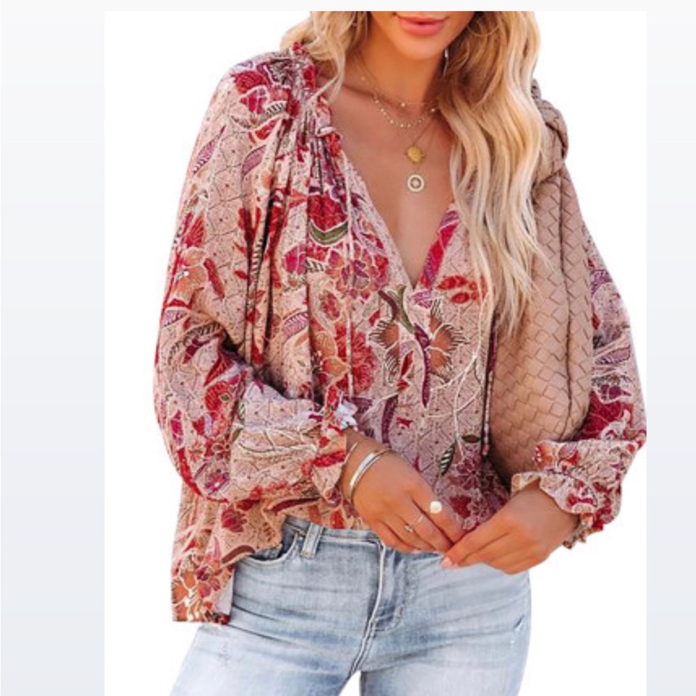 Spicy Fall Boho Blouse!
